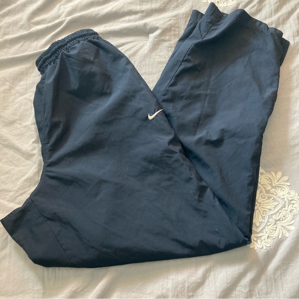 Nike vintage-looking wide legged Wind Pants/ track pants